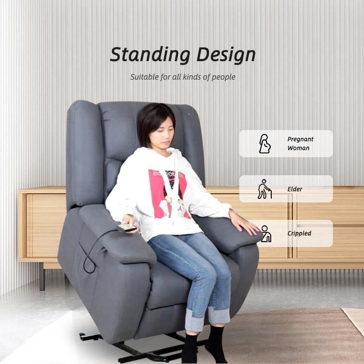 Cy Power Lift Recliner Chair with Heated Recliner Sofa Cupholder Armchairs with Massage