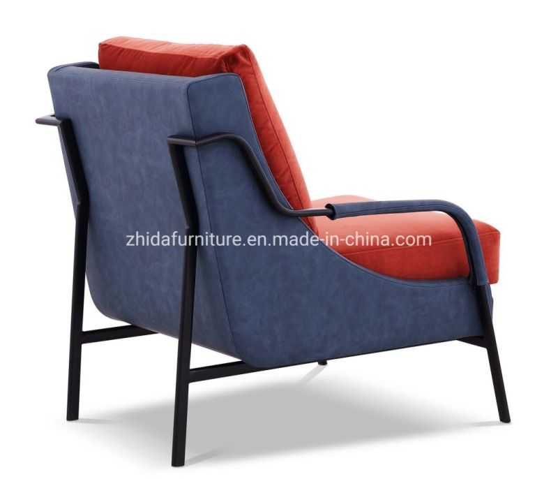 Home Furniture Modern Champagne Gold Frame Reception Arm Chair