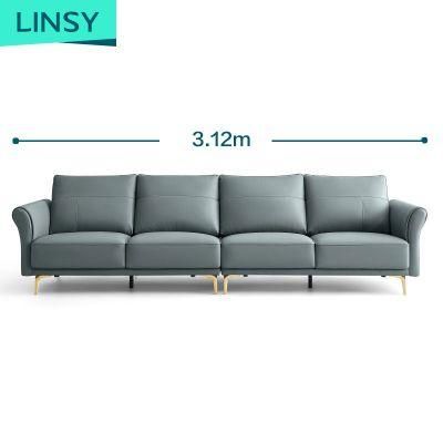 Hot Down with Armrest Sectional L Shape Furniture Genuine Leather Sofa BS012