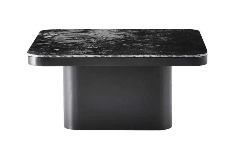 CT021b Ceramic Top Coffee Table, Italian Latest Design Coffee Table 304ss Base, Living Room Set in Home Commercial Custom