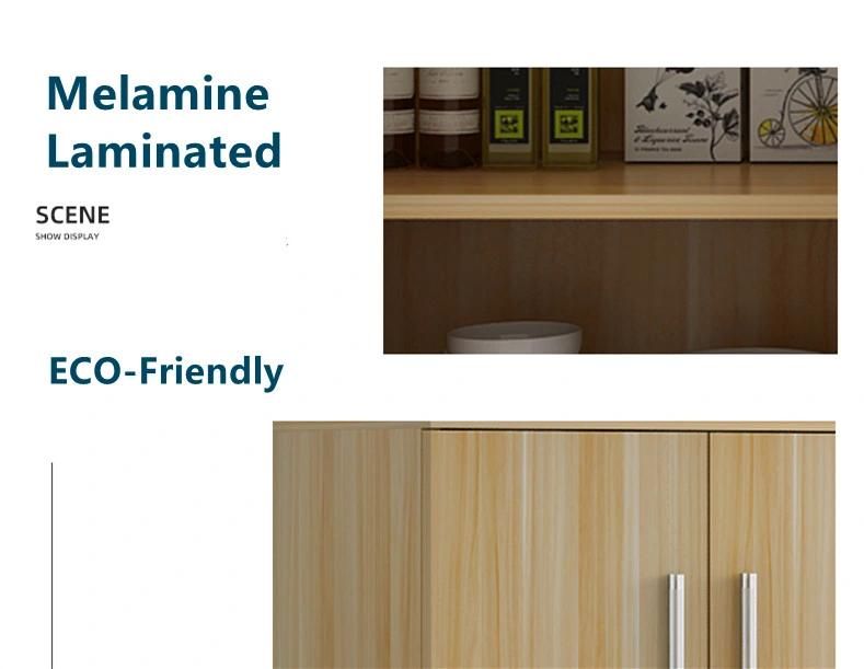 Wooden Wholesale Bedroom Furniture High Quality Lockable 3-Door Wardrobe with 3 Drawers