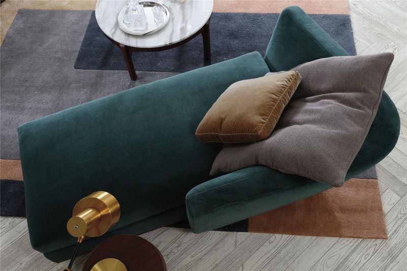 Modern Living Room Furniture Fabric Home Sofa Wooden Leg Sofa