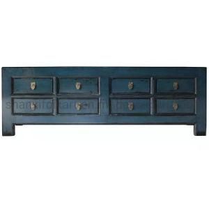 Blue Lacuqe Chiense Antique Reproduction TV Unit