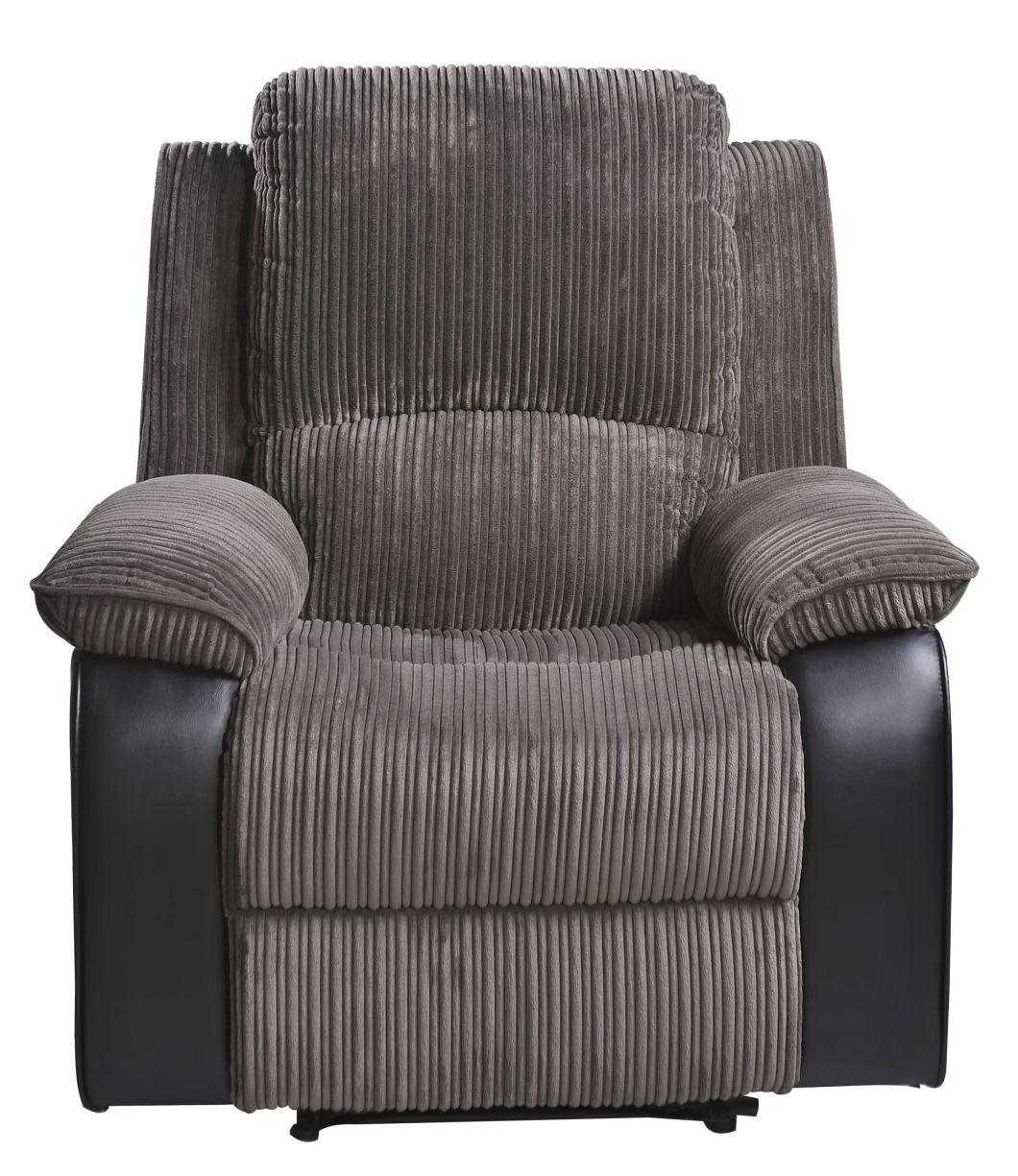 Jky Furniture Classic Design Fabric Matching Leather Manual Recliner with Massage Function