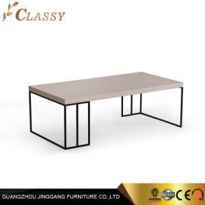Modern Living Room Furniture Rectangular Grey Gloss Finish Coffee Table