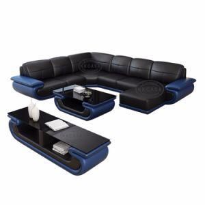 Home Furniture Leather Sofa Wooden Sofa with Storage Function