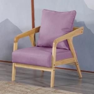 Modern Simple Solid Wood Fabric Sofa 1 Seat Sofa Grass Green for Living Room Furniture Livingroom Furniture European Style