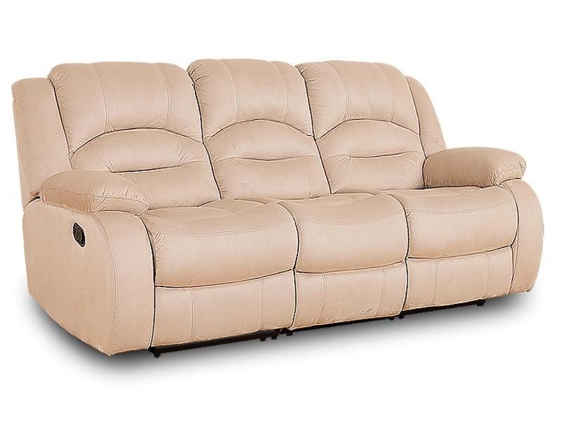 Jky Furniture Modern Design Air Breathable Leather Manual Recliner Sofa Set for (3+2+1) with Over-Filled Cushion and Customizable Drop Down Table