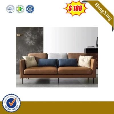 Synthetic Leather New Design Double Sofa Cow Leather Sofa Set