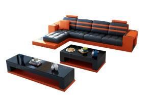 European Indoor Furniture Leather Sectional Sofa Living Room Furniture