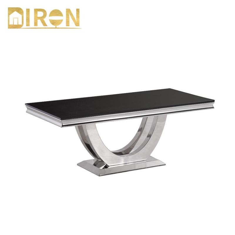 Luxury Design Modern Living Room Furniture Stainless Steel Center Coffee Table