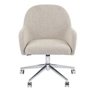 Modern Living Room Office Chair for Home with Fabric Upholstered