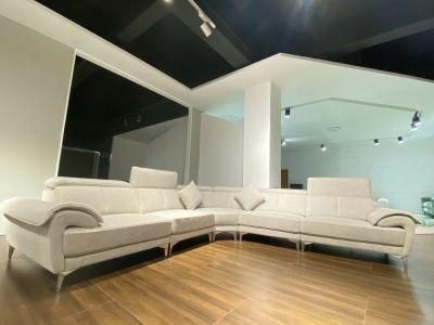 Manufacturer Wholesale European Style Living Room Furniture Modern Fabric L Shaped Corner Sofa