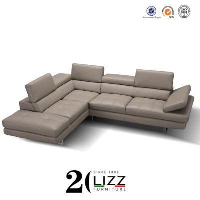 Home Household Sectional L Shape Corner Leather Sofa