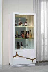 MDF Stainless Steel Living Dining Room Liquor Wine Display Cabinet with Shelf Modern Home Furniture