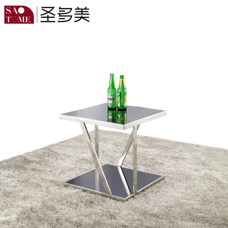 Modern Exquisite and Small Furniture Metal Glass Round End Table