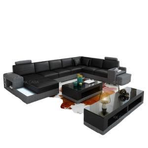 New Modern Multi-Functional Sectional Leather Sofa Corner Sofa Furniture