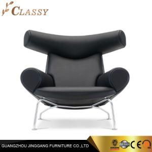 Custom Home High Density Foam Leisure Chair with Chromed Steel Legs