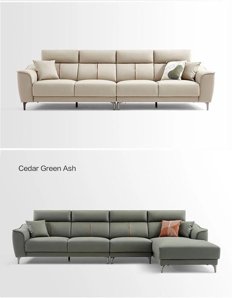 3 Wood Modern Design American Set Home Genuine Leather Sofa New S100