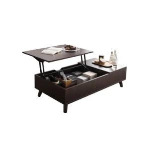 Marble Top Solid Wood Coffee Tables Metal Gold Round Shape Living Room Furniture Tea Table with Storage Factory Wholesale