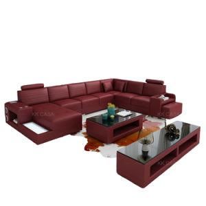 Factory Wholesale Sectional Genuine Leather Sofa, Modern European Style Washable Living Room Sofa Set