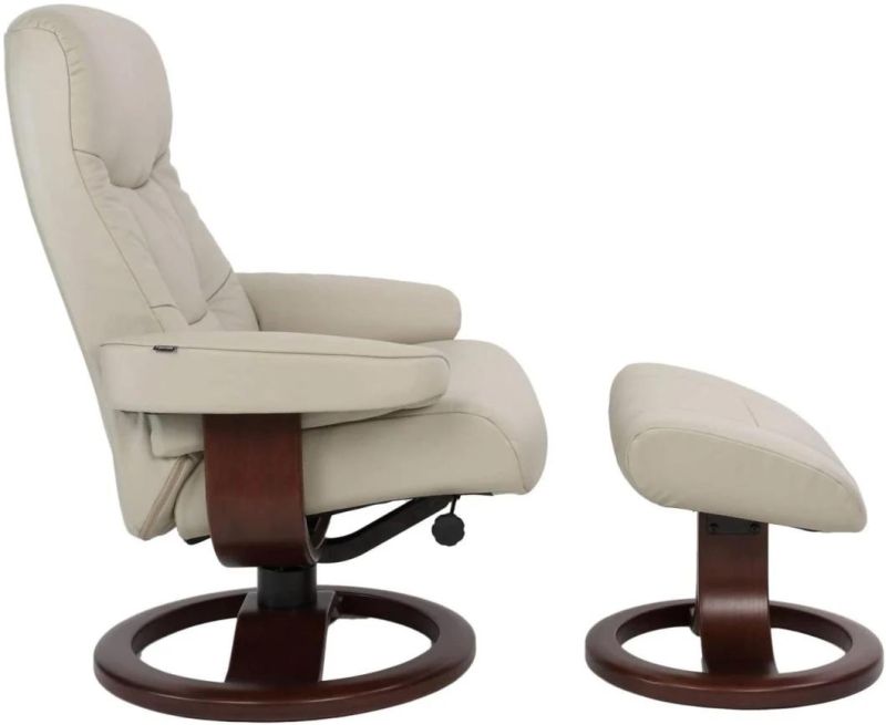 Jky Furniture Modern Design 8 Points Vibration Massage Functions (2 In Ottoman 6 In Chair) Leather Leisure Chair with Ottoman