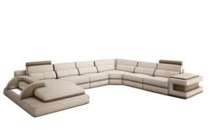 Modern Design Fabric/Leather Sofa Set 7 Seater