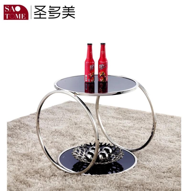 Modern Simple Living Room Furniture Glass Square End Table