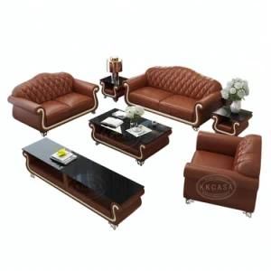 Modern Furniture American Style 1+2+3 Italian Leather Sofa Luxury