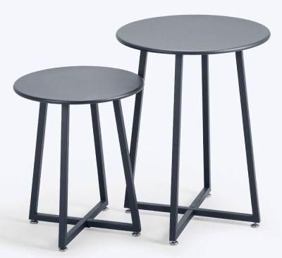 Black Iron Coffee Table Tea Table Quality Removable Side Coffee Table Metal Round Table