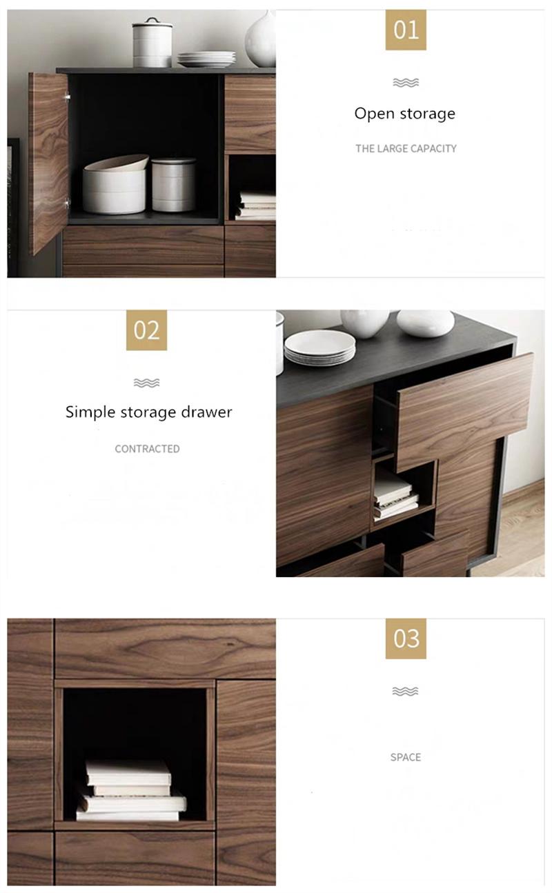 Home Office Living Room Furniture Wooden Walnut Colour 2 Drawer Lateral Table Filing Cabinet