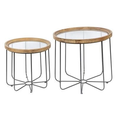 Antique Home Furniture Set of Nested Table Side Table Sofa Coffee Table