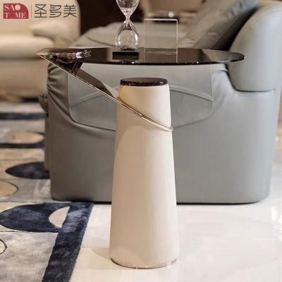 New Style Home Furniture Living Room Coffee Table Side Table Bedroom Table Melamine Laminated Metal PU Leather Glass Tea Table