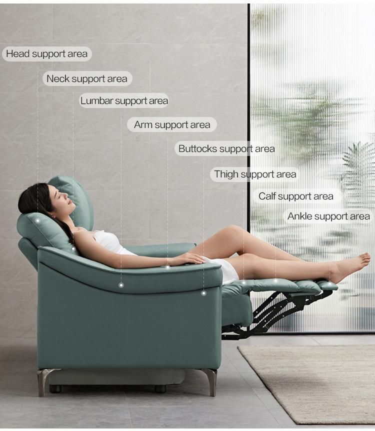 Linsy Fabric Leather Sofa Electric Living Room Recliner Ls332sf6