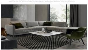 Living Room Modern Sectional Leather Corner Fabric Sofa (F305#)