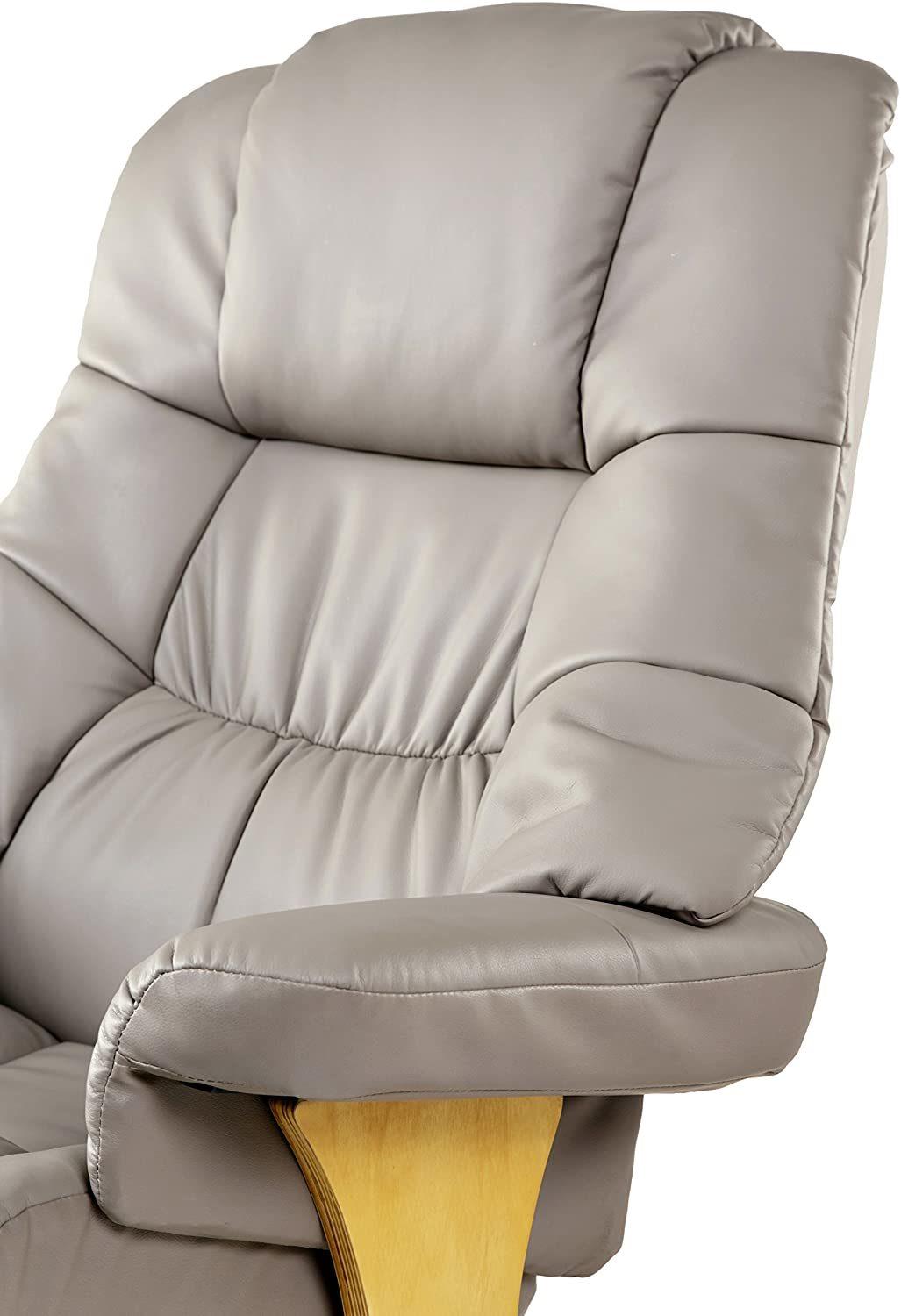 Jky Furniture Adjustable Modern Design Leather Leisure Chair with Ottoman and 8 Points Vibration Massage Functions (2 In Ottoman 6 In Chair)