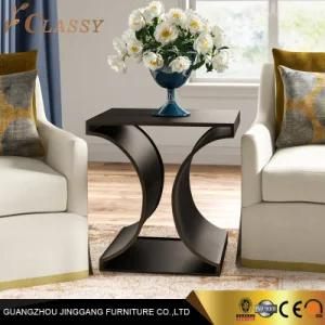 Modern Simple Black Stainless Steel Side Table End Table