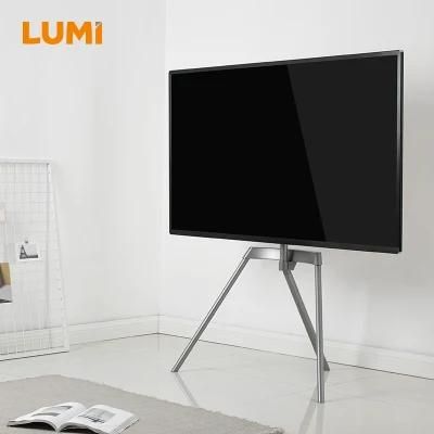 Modern Furniture Kickstand Style Studio Aluminum TV Floor Stand