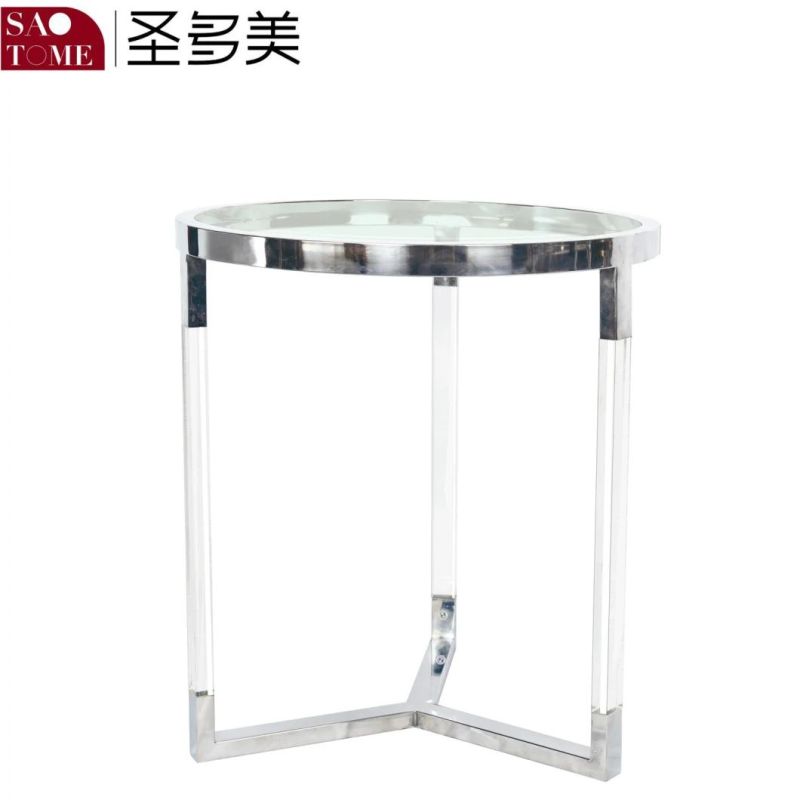 Living Room Furniture Black Glass End Table