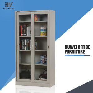 Sliding Glass Door Steel Storage Office Cabinet (HWY-14)