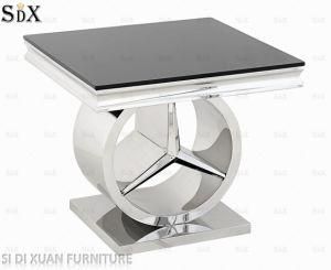 Modern Small Glass Lamp Table Living Room Side Coffee Furniture End Table