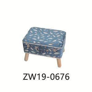 Kd Single PC Velvet Cover Storage Stool