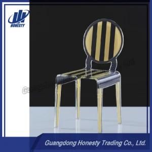 Gh-Kc109 New Arrival Acrylic Transparent Banquet Chair with Cushion