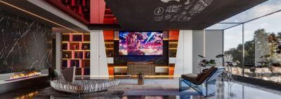 2021 High-End Light Luxury All Aluminum Custom TV Cabinet
