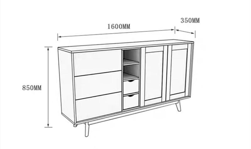 Wholesale Lower Price White Color Home Living Room Furniture Wooden MDF Display Closet Shoe Storage Rack Cabinet with Drawer