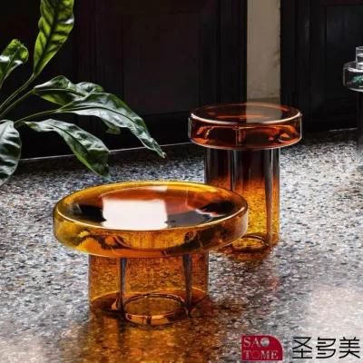 New Style Separate Shape Home Furniture Living Room Coffee Table Glass Side Table Bedroom Table Melamine Laminated Tea Table