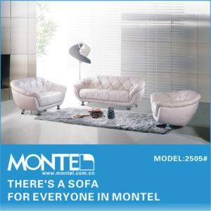 Modern Leather Sofa, Italian Leather Sofa (2505)