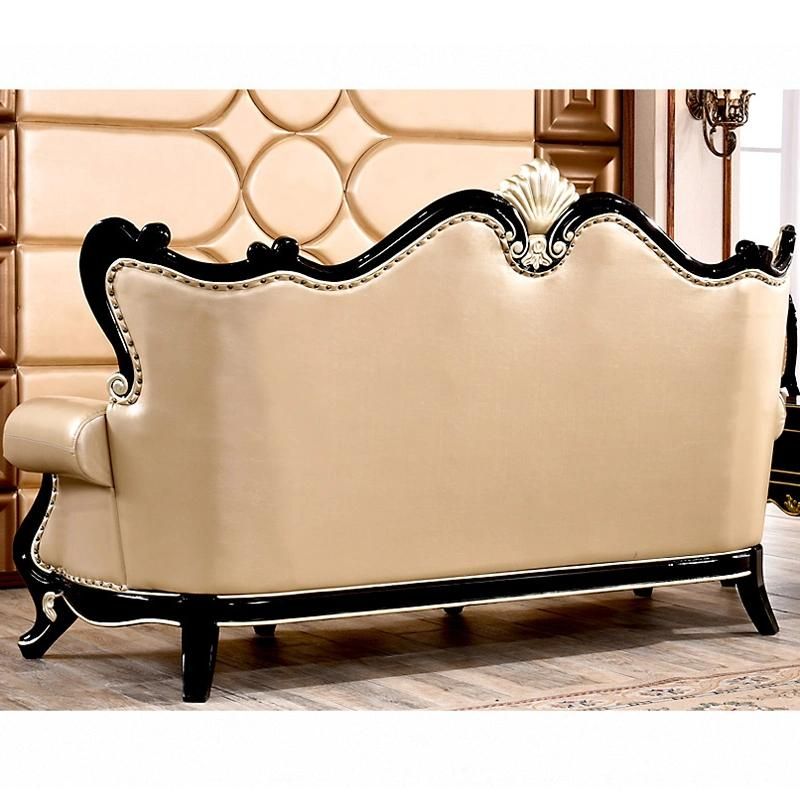 Leather Sofa with Optional Wood Sofa Seat for Home Furniture
