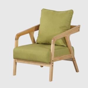 Modern Wood Fabric Furniture Sofa Home Designs Living Room Furniture 1 Seater Sofa