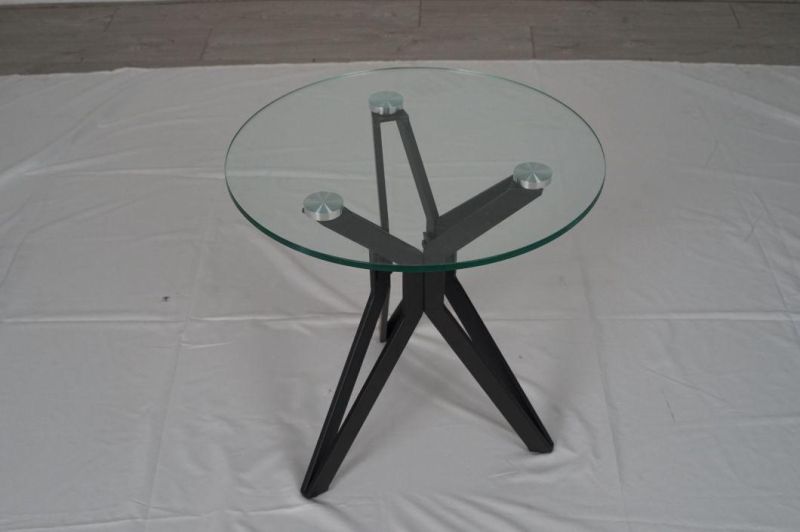 Contemporary Simple Style Home Furniture Stainless Steel Base Side Table